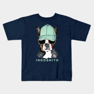 Boston Terrier Indognito Kids T-Shirt